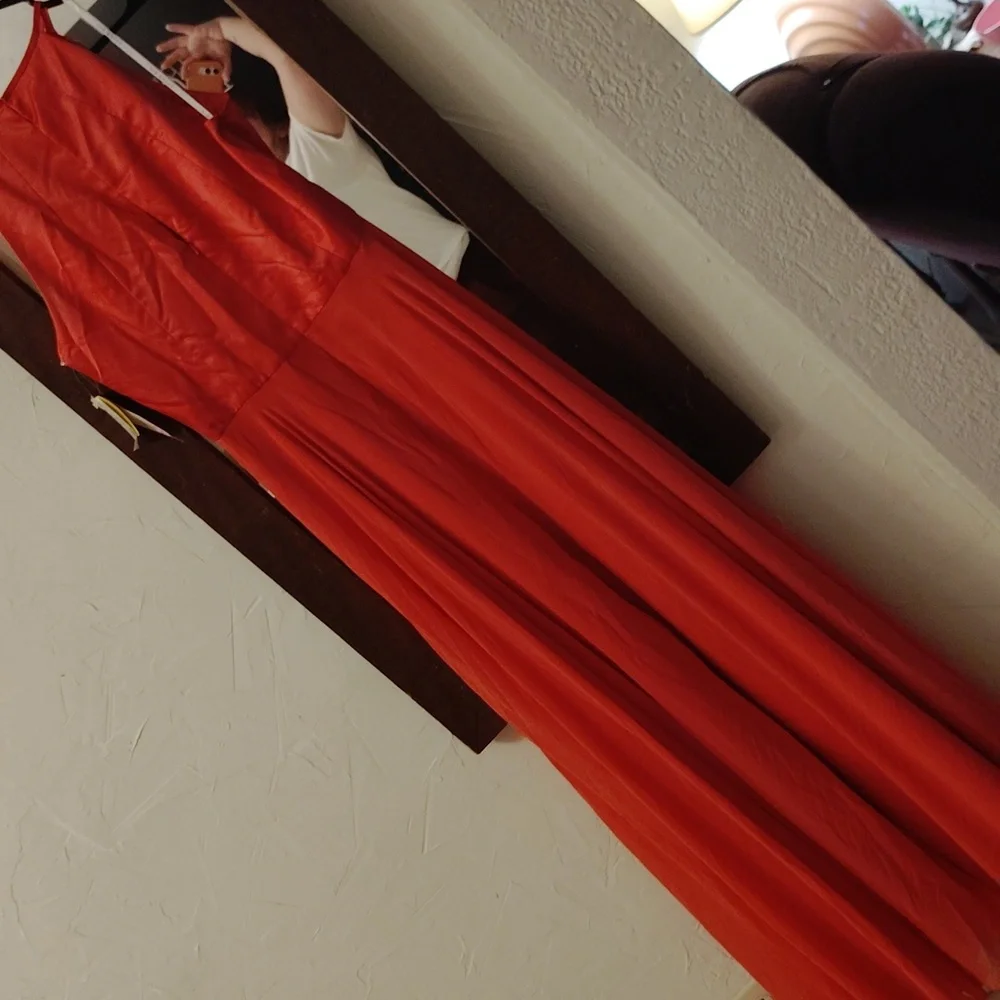 After Six Vibrant Red Maxi Dress - Picture 3 of 6